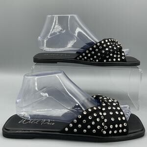 NEW Wild Pair Women’s Dahliaa Slide Sandals Black Size 7.5M
